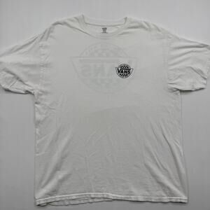 Vans Off The Wall T-Shirt Size XL 2 Sides White